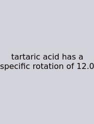 Tartaric Acid Has A Specific Rotation Of 12.0