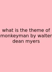 What Is The Theme Of Monkeyman By Walter Dean Myers